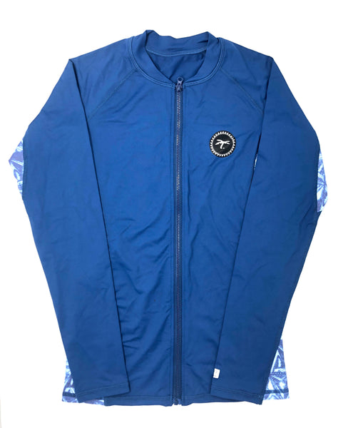 Blue Zip up Summer Vibes