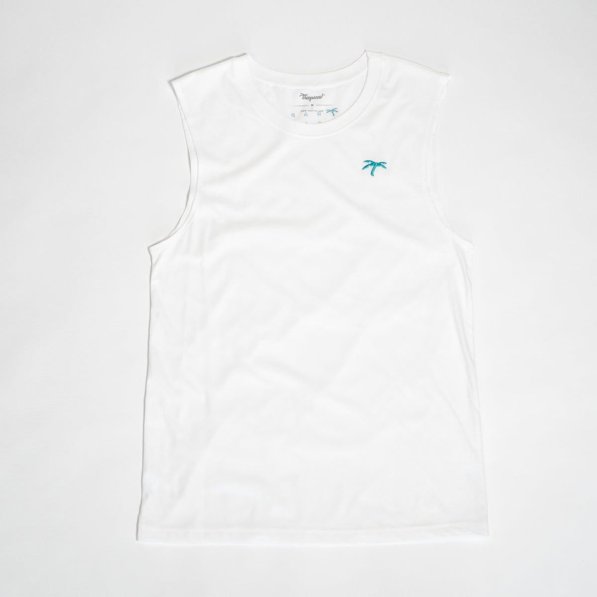 Men’s Muscle white - Trapical