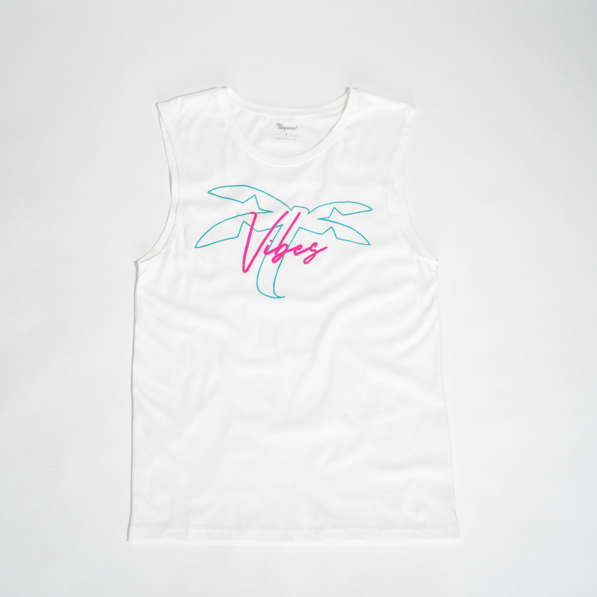 Men’s T Vibes white - Trapical