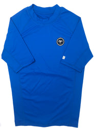 Rash-guard short sleeve blue