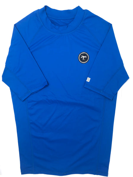 Rash-guard short sleeve blue